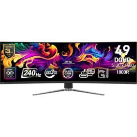 MSI MPG 491CQPX QD-OLED 49-inch QD-OLED 5120 x 1440 (DQHD) Curved Computer Gaming Monitor