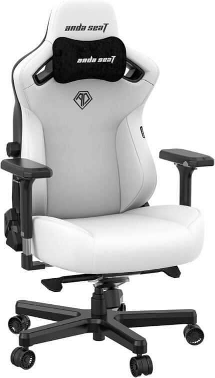 Anda Seat Kaiser 4 XL Leather Gaming Chair - Cloudy White