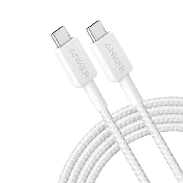 Anker A81F5 322 USB C - C Cable 60w 1M - White