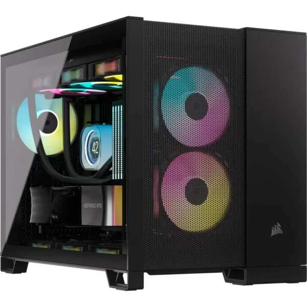 Corsair 2500D AIRFLOW Micro ATX Dual Chamber PC Case – Black