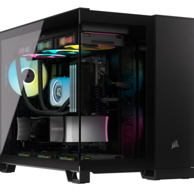 Corsair 2500X AIRFLOW Micro ATX Dual Chamber PC Case – Black