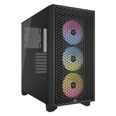 Corsair 3000D 3 RGB Fans Airflow Mid-Tower PC Case – Black