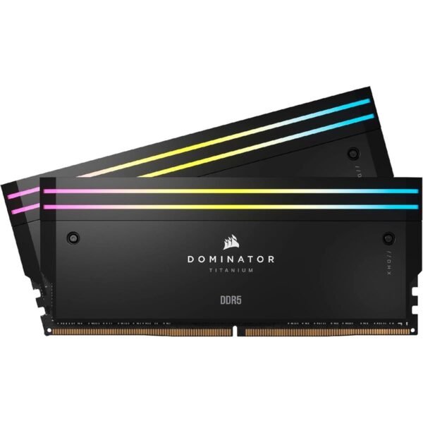 Corsair Dominator Titanium RGB 96GB (2x48GB) 6600MHz CL32 DDR5 RAM - Black