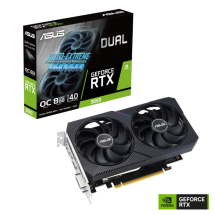 ASUS Dual GeForce RTX 3050 V2 8GB GDDR6 Graphics Card with Dual Fan