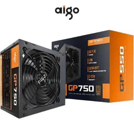 Aigo GP750 750W 80 Plus Bronze Certified Computer Power Supply Unit ATX