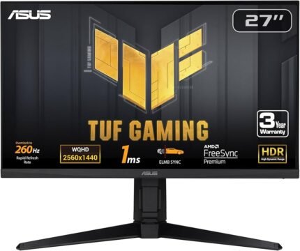 Asus Tuf Gaming VG27AQM1A - 260Hz 2K 1440p QHD IPS 27" Monitor