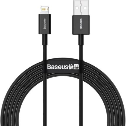 Baseus CALYS-A01 Data Cable USB to iP 2.4A 1m Superior Series Fast Charging - Black