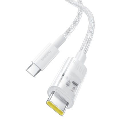 Baseus P10373000211-00 Data Cable USB-C to USB-C 100W 2m Gem Fast-Charging - Moon White