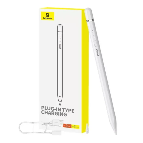 Baseus P80015806211-00 Smooth Writing 2 Series Plug-Type Stylus USB-C Active Wireless Version - Moon White