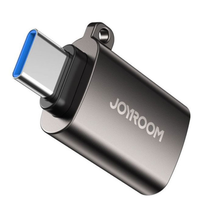 JOYROOM S-H151 Type-C Male to USB Female Adapter-Pearl Nickel OTG