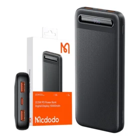 Mcdodo MC-3881 Star Series 22.5W PD+QC Power Bank 10000MAH with Digital Display - Black