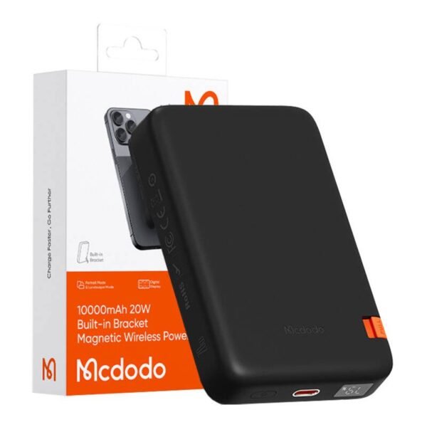 Mcdodo MC-5101 Magnetic Power Bank with Stand 10000mAh 20W - Black