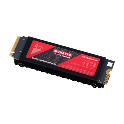 Monster MS950G75PCIe4HS-04TB Storage 4TB NVMe SSD PCIe Gen 4×4 PS5 M.2 Type 2280 3D TLC
