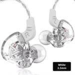QKZ AK6in Ear Earphone 6 Dynamic Driver Unit Headphone with Mic Stereo Sports HIFI Subwoofer Headset Monitor Earbuds 3.5mm(WHITE/BLUE)
