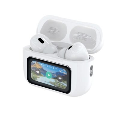 XO Bluetooth Earphones X36 TWS White ANC LED Full Display