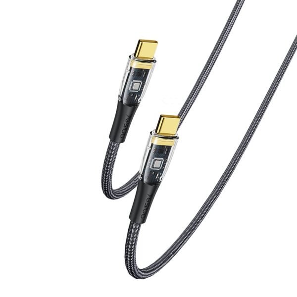 YESIDO CA103 PD 100W USB-C/Type-C to Type-C Fast Charging Data Cable 1.2m - Black
