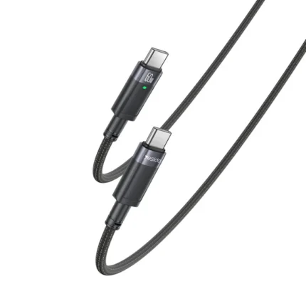 YESIDO CA160 60W USB-C/Type-C to Type-C Auto Power-off Charging Cable 1.2m - Black