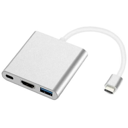 Optiview 3 In 1 Type C To HDMI + USB + PD