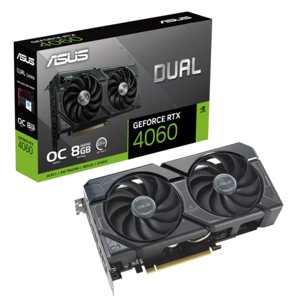 ASUS Dual NVIDIA GeForce RTX 4060 Overclock V2 8GB GDDR6