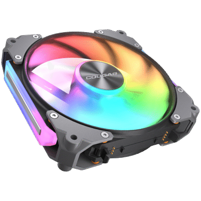 Cougar APOLAR 120 ARGB Forward Blade 3 Fan Pack Modular Fan - Black (3MARB12A3.0001)