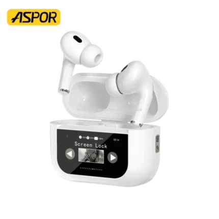 Aspor A629 Best Selling Headphones Multi-Function Touch Screen Tws Earphone