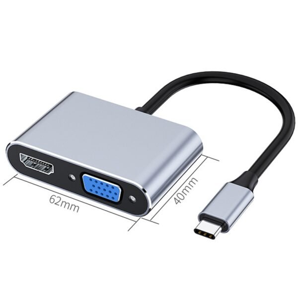 Optiview 2 In 1 Type C To HDMI + VGA