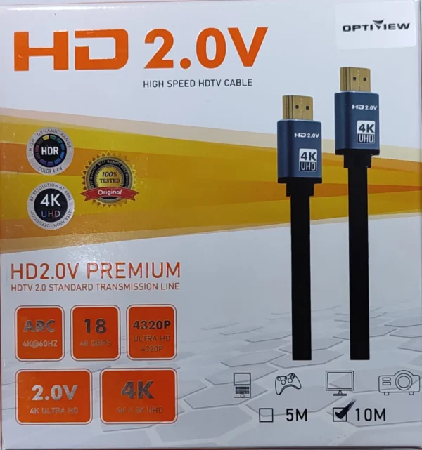Optiview HDMI CABLE 4K With Box 20m - Black