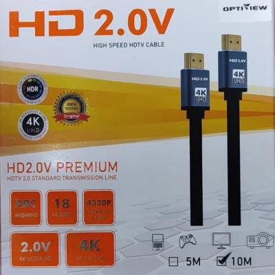 Optiview HDMI CABLE 4K With Box 10m - Black