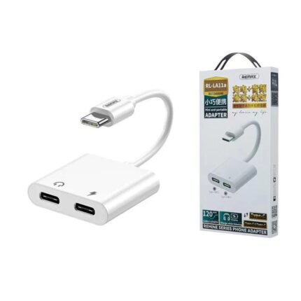 REMAX RL-LA11a Type-C to Type-C + Type-C REMINE Series Phone Adapter