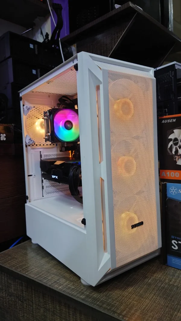 SONIC R19 PC Case with 3x 120mm Argb Fans - White