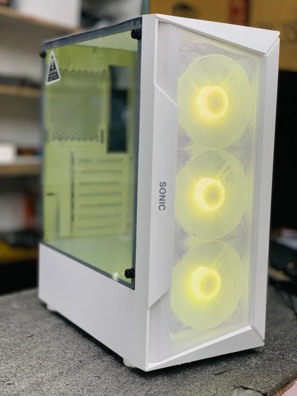 SONIC R28 Case with 3 ARGB Fans - White