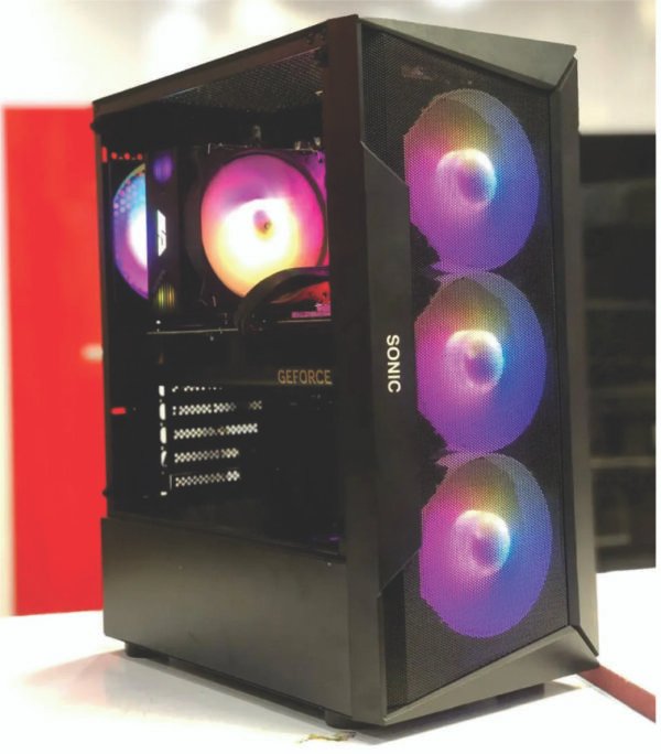 SONIC R28 Case with 3 ARGB Fans - Black