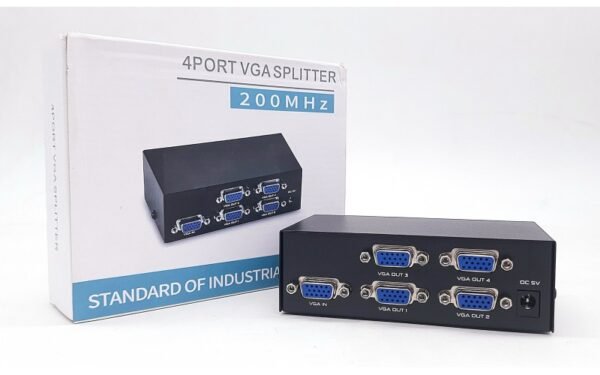 4-Port VGA Splitter 200 MHz
