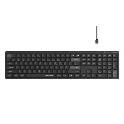 A4Tech FBX55C Bluetooth and 2.4G Wireless Keyboard - Black
