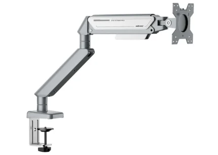 AndaSeat Stealth Pro II Ergonomic Single Monitor Arm - Silver White