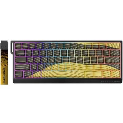 FGG MadLions MAD60 HE RGB 60% Wired Magnetic Switch Mechanical Gaming Keyboard - Yellow