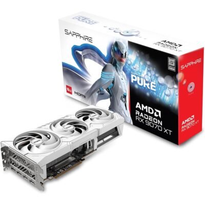 Sapphire Pure Radeon RX 9070 XT 16GB GDDR6 PCI Express 5.0 x16 ATX Graphics Card