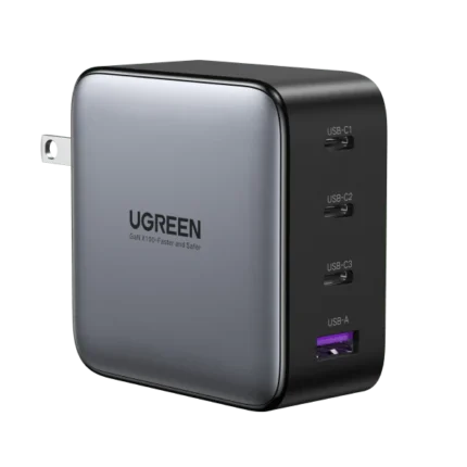 UGREEN 4-Port 3C1A 100W Desktop Travel Charger 10375 – Black