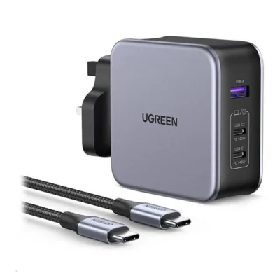 UGREEN 90322 Nexode 140W USB C GaN iphone Charger-3 Ports Wall Charger