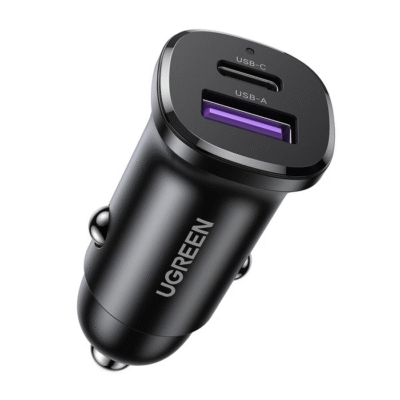 UGREEN EC305 car charger USB-C USB-A 30W 45278 - Black