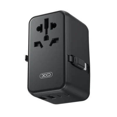 XO WL32 with Type-C retractable cable 65W Universal charger