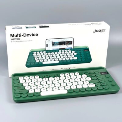 Jedel WKB100 90 Key Rechargeable Wireless Keyboard 2.4Ghz Wireless/Bluetooth