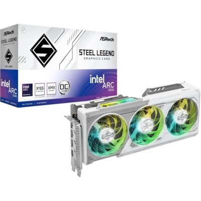 ASRock Intel Arc B580 Steel Legend 12GB 3 Fan Graphics Card