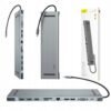 Baseus CATSX-G0G Enjoyment Series Multi-functional Type-C intelligent HD HUB - Dark gray