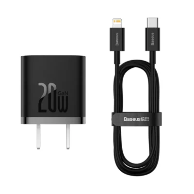 Baseus CCGN040101 GaN5 Fast Charger 1C 20W Mini - Black