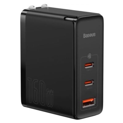 Baseus CCGP080001 160W GaN5 Pro Digital Fast Charger 2C+U with USB-C Cable