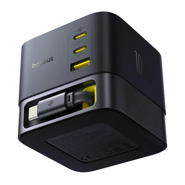 Baseus P10164000123-00 Super Gan 6 100W USB-C Retractable Cable Desktop Charger