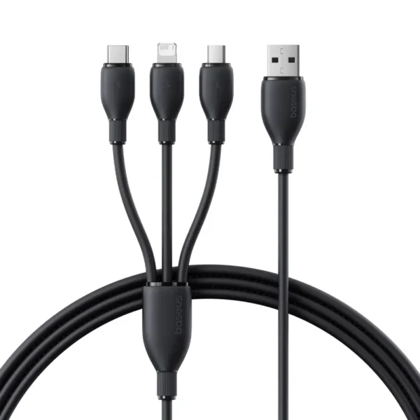 Baseus P10376303121-00 Ultra Fast One for Three Fast Charging Cable 1.3m Cosmic - Black