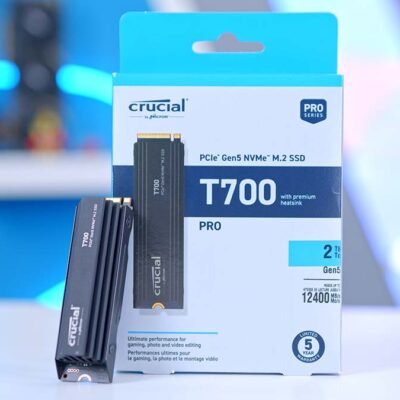 Crucial T700 pro 2TB Gen5 M.2 NVMe SSD with Heatsink