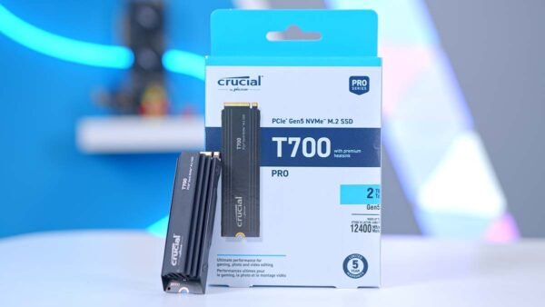 Crucial T700 pro 2TB Gen5 M.2 NVMe SSD with Heatsink